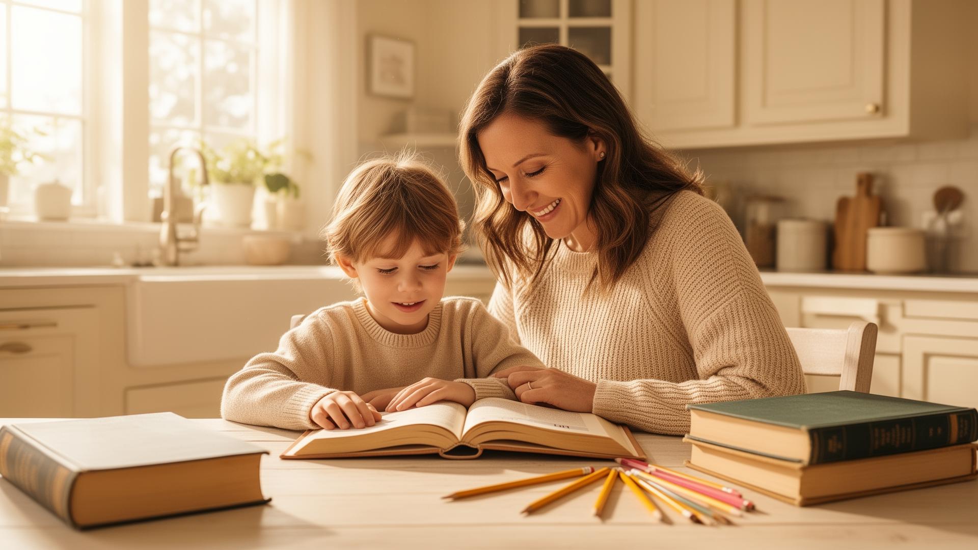 Parent and child learning together
